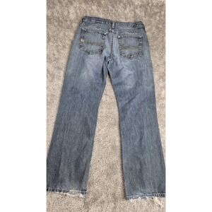 Ariat Mens M5 Low Rise Bootcut Jeans Med Wash Size 33x32 100% Cotton Distressed